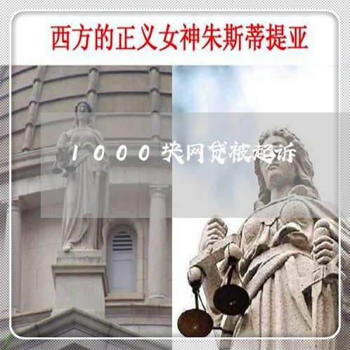 1000块网贷被起诉/2023090523846