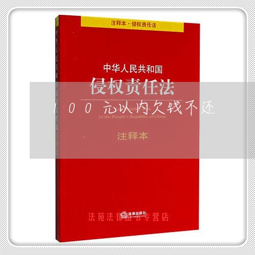 100元以内欠钱不还/2023111528159