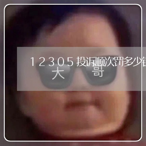 12305投诉顺次罚多少钱/2023031545037