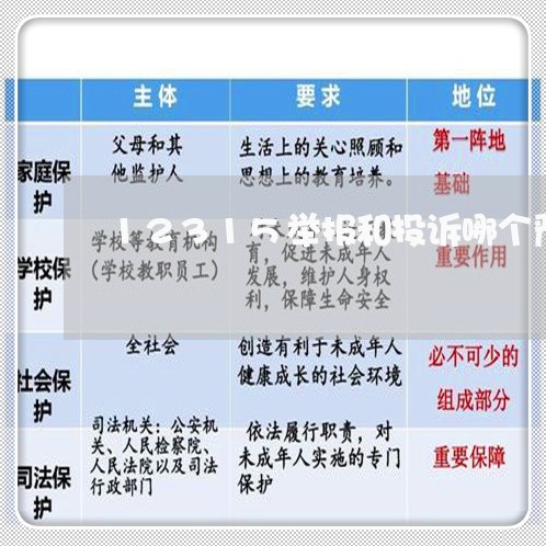 12315举报和投诉哪个严重/2023033184926