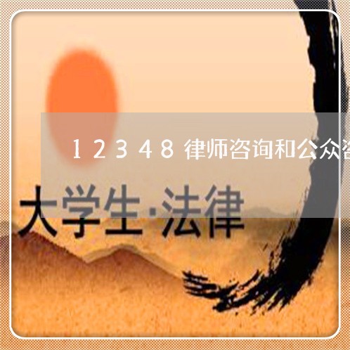 12348律师咨询和公众咨询/2023032684725