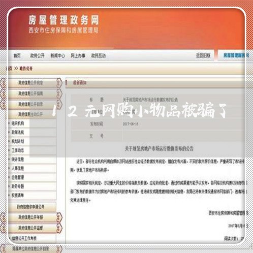 12元网购小物品被骗了/2023062691503