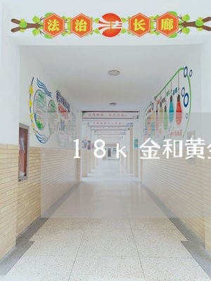 18k金和黄金的区别/2023032705848