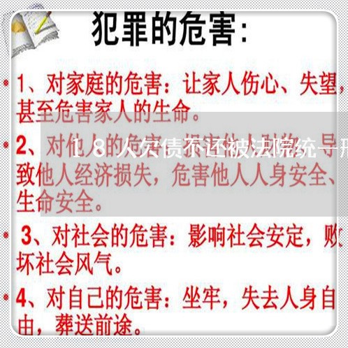 18人欠债不还被法院统一刑拘/2023092955826