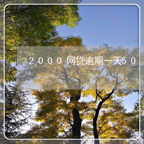 2000网贷逾期一天50/2023110750503