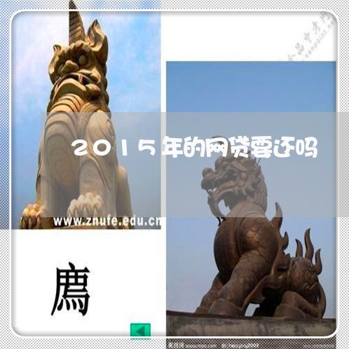 2015年的网贷要还吗/2023111571925