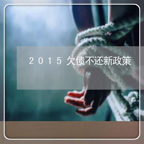 2015欠债不还新政策/2023102424160