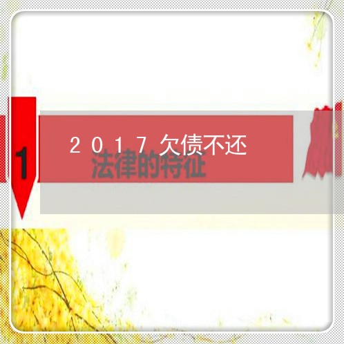 2017欠债不还/2023111122581