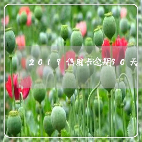 2019信用卡逾期90天/2023072252572