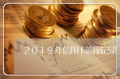 2019年信用卡逾期记录/2023072283827