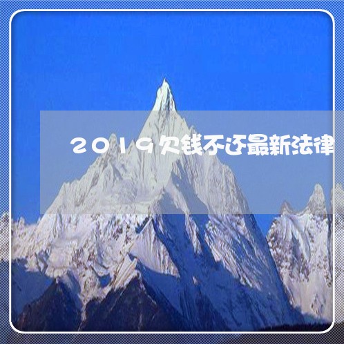 2019欠钱不还最新法律/2023111028250