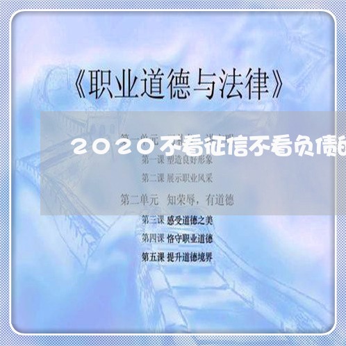 2020不看征信不看负债的贷款/2023032510150