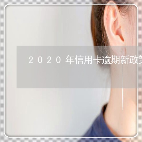 2020年信用卡逾期新政策解读/2023051971671