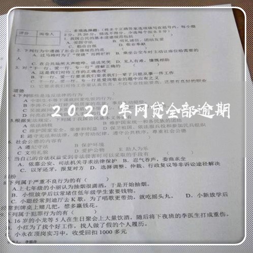 2020年网贷全部逾期/2023102542727