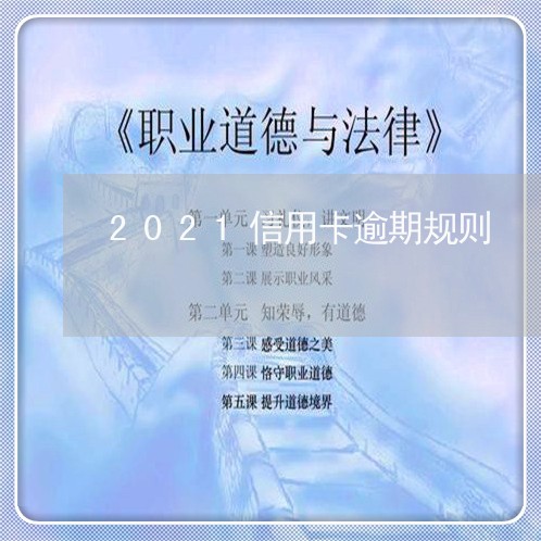 2021信用卡逾期规则/2023051007169