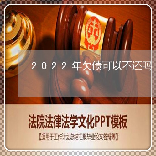 2022年欠债可以不还吗/2023102516157