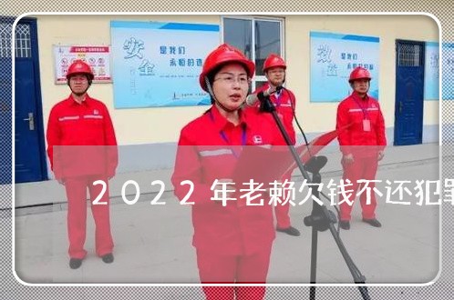 2022年老赖欠钱不还犯罪记录/2023120885835