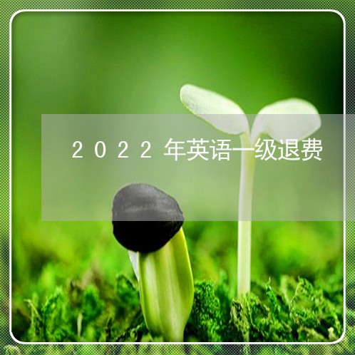 2022年英语一级退费/2023062094050