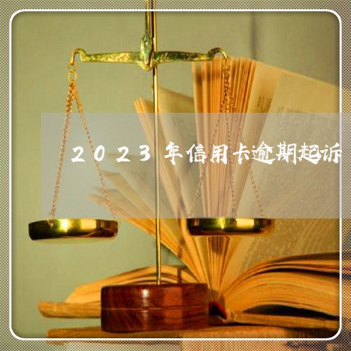 2023年信用卡逾期起诉/2023111593505