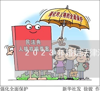 2023年婚姻法律法规有哪些/2023112405830