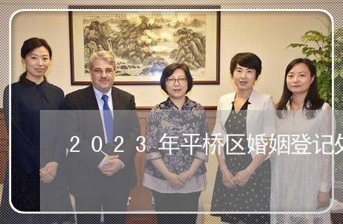 2023年平桥区婚姻登记处/2023112696059