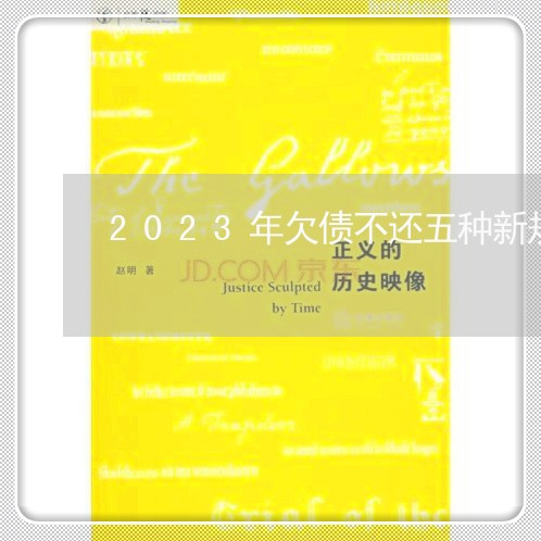 2023年欠债不还五种新规/2023092186816