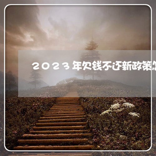 2023年欠钱不还新政策怎么办/2023110915060