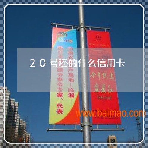 20号还的什么信用卡/2023090644956