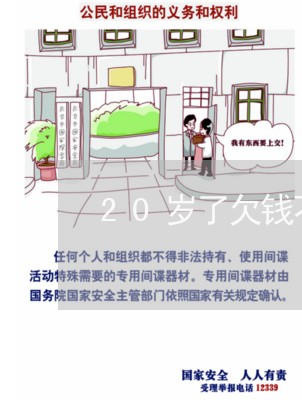 20岁了欠钱不还怎么办/2023120994037