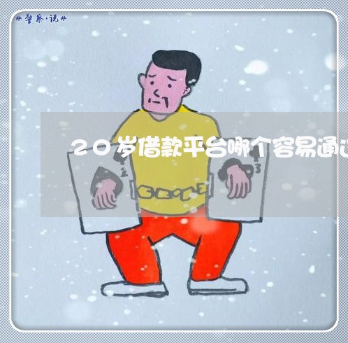 20岁借款平台哪个容易通过/2023032582605