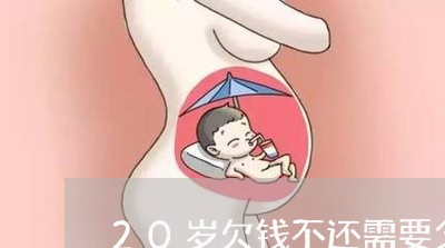 20岁欠钱不还需要父母偿还嘛/2023110920604