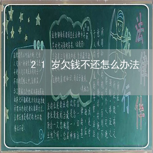 21岁欠钱不还怎么办法/2023112428470