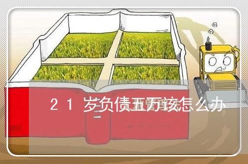 21岁负债五万该怎么办/2023080519381