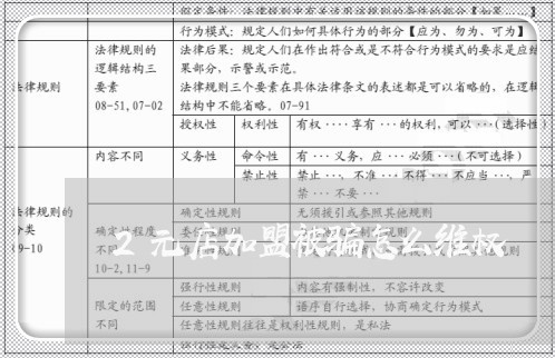 2元店加盟被骗怎么维权/2023062419501