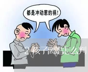 2孩子离婚怎么判/2023100648159