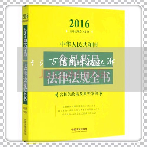 30万信用卡被起诉/2023093050503