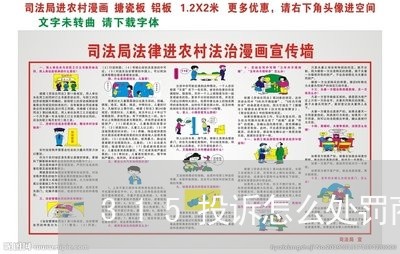 315投诉怎么处罚商家/2023030139493