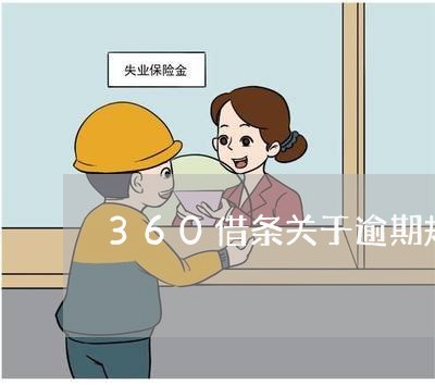 360借条关于逾期规定/2023080100612