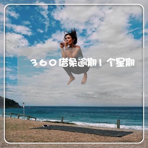 360借条逾期1个星期/2023062249836