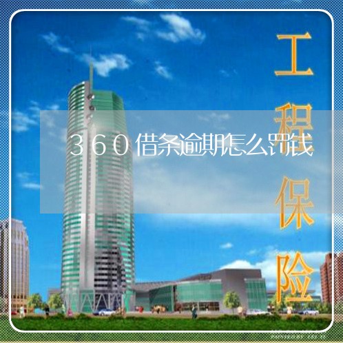 360借条逾期怎么罚钱/2023080138513