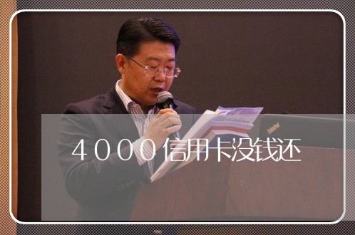 4000信用卡没钱还/2023092860683