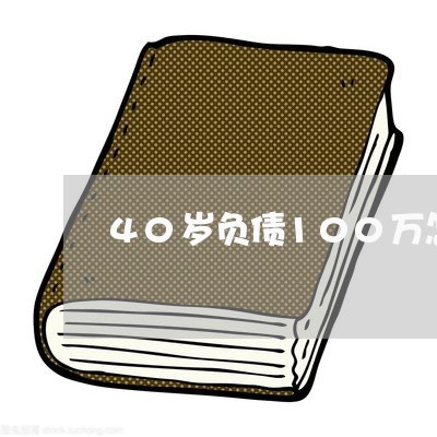 40岁负债100万怎么办啊/2023080502926