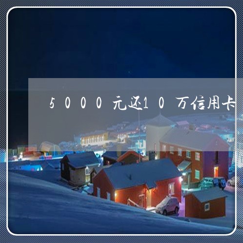 5000元还10万信用卡/2023090640702