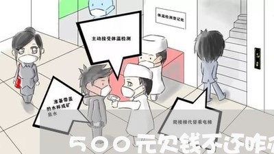 500元欠钱不还咋办/2023111696046