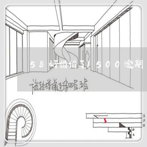 58好借借了1500逾期/2023052749403