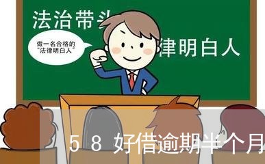 58好借逾期半个月怎么办/2023052715048