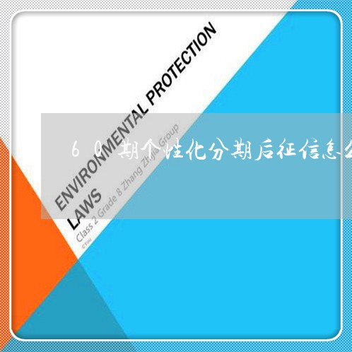 60期个性化分期后征信怎么办/2023061768406