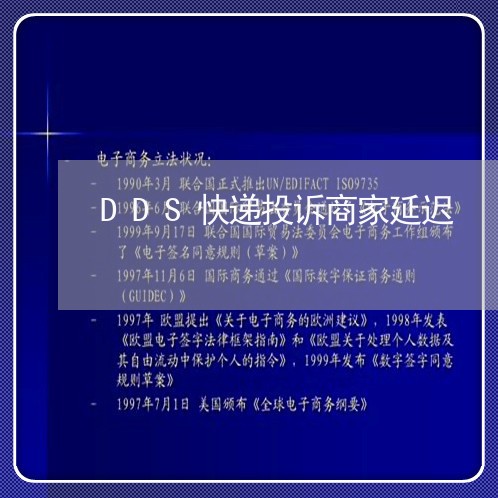 DDS快递投诉商家延迟/2023022732610