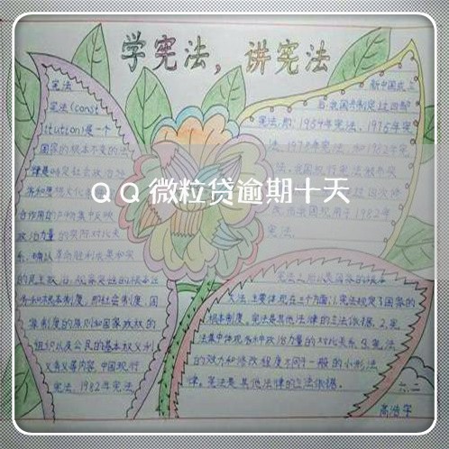 QQ微粒贷逾期十天/2023060839691