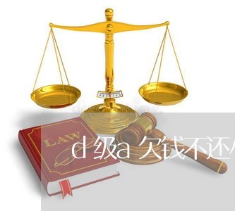 d级a欠钱不还小说/2023112636250